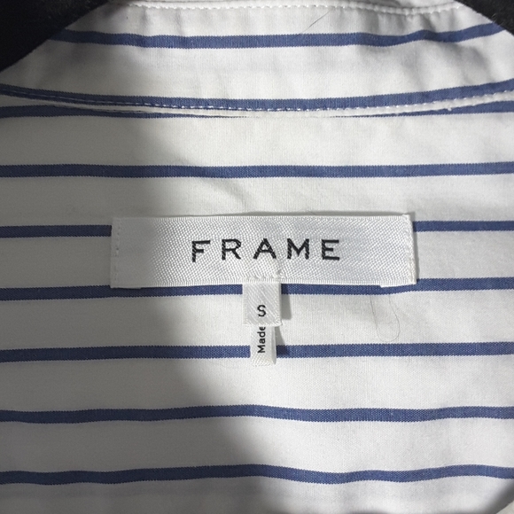 FRAME $248 Flounce Flutter Sleeve Popover Top Size S - Picture 4 of 5